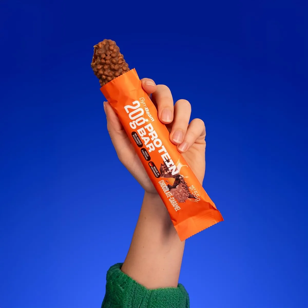 GymBeam Barretta Proteica 20g 12x55g cioccolato-caramello