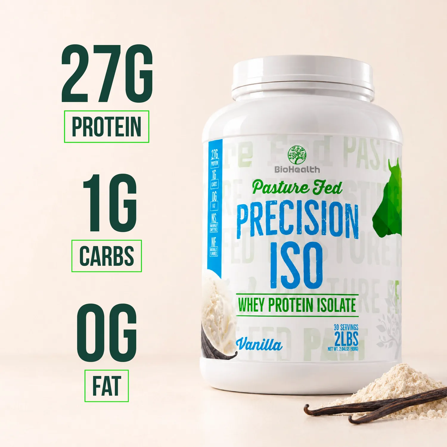 BioHealth Precision ISO Whey Isolate Vaniglia 27 g Proteine Low Carb