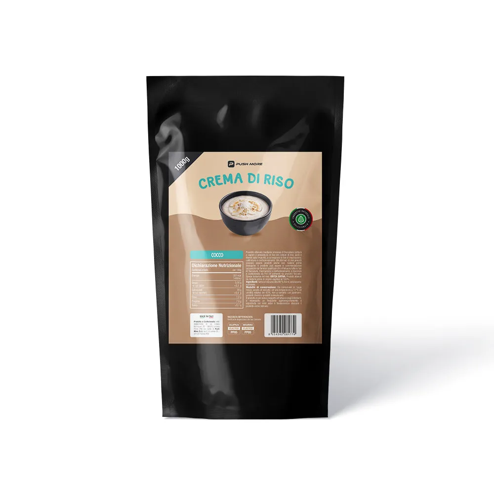Push More Crema di Riso Istantanea 1 kg Biscotto Energia