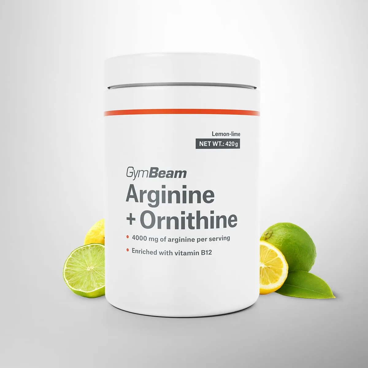GymBeam Arginina Ornitina polvere 420 g lemon lime B12