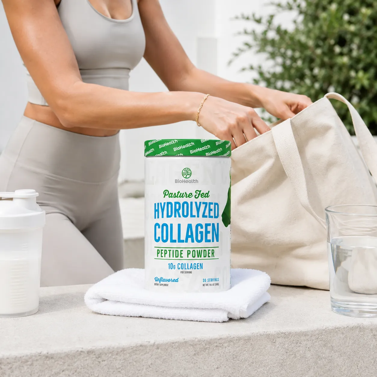 BioHealth Collagen Peptides neutro polvere recupero