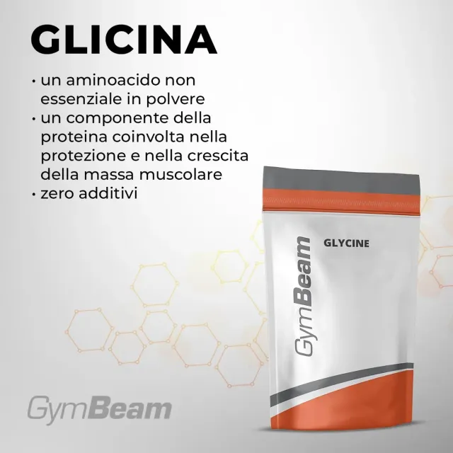 GymBeam Glicina polvere 250 g pura senza additivi