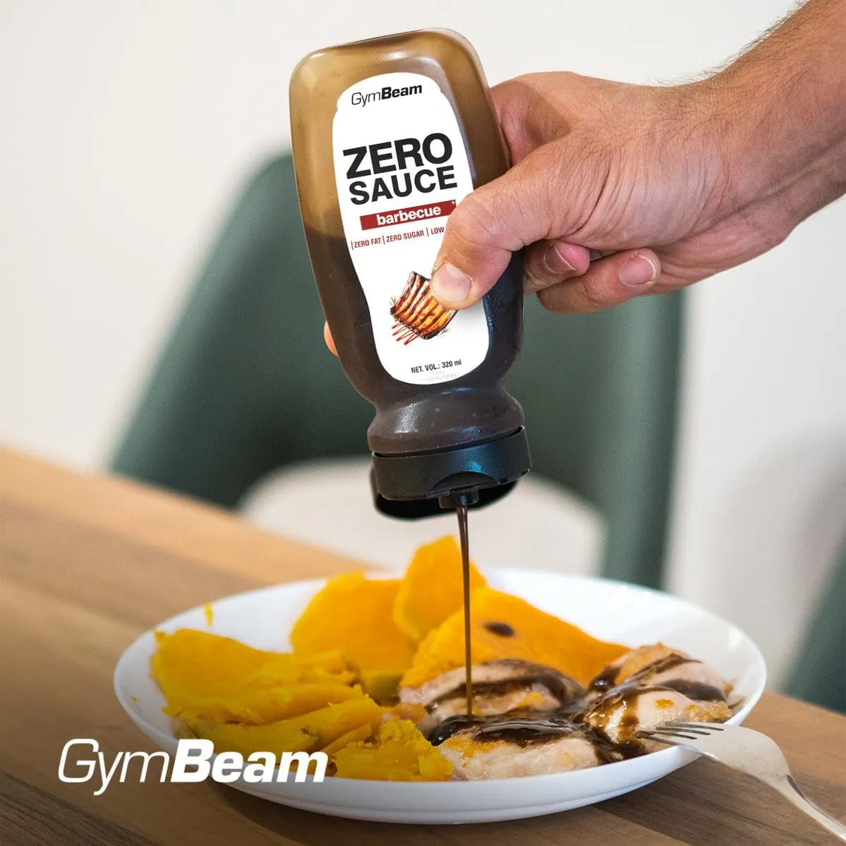 GymBeam Salsa Zero Barbecue 320 ml senza zucchero
