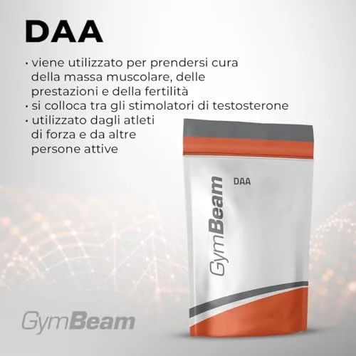 GymBeam DAA polvere 250 g acido D-aspartico recupero