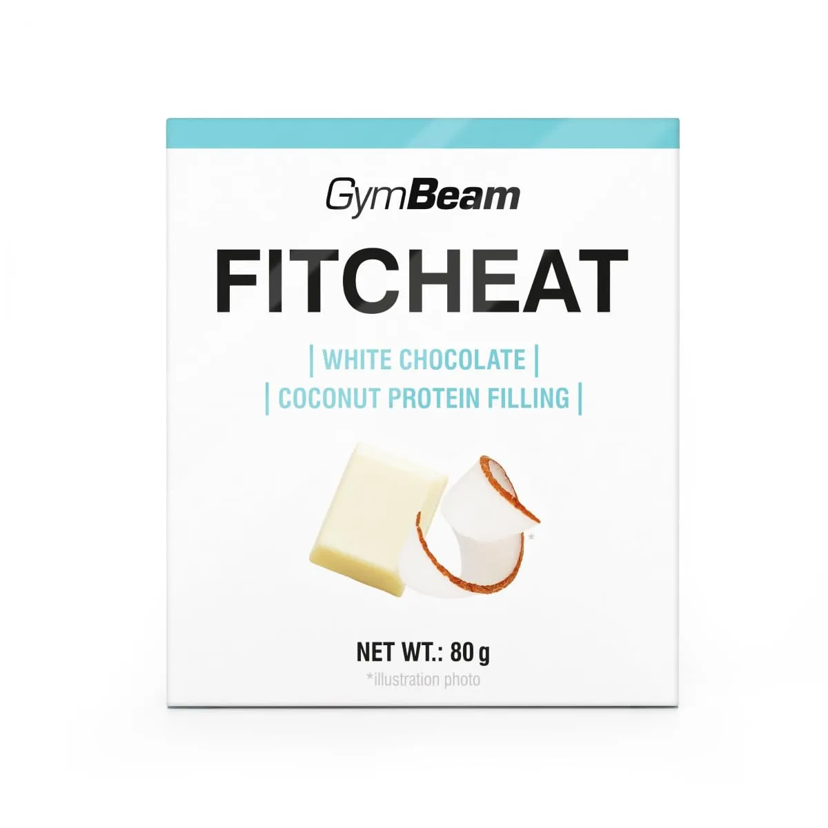 GymBeam Fitcheat Cioccolato Proteico 80 g Fragola