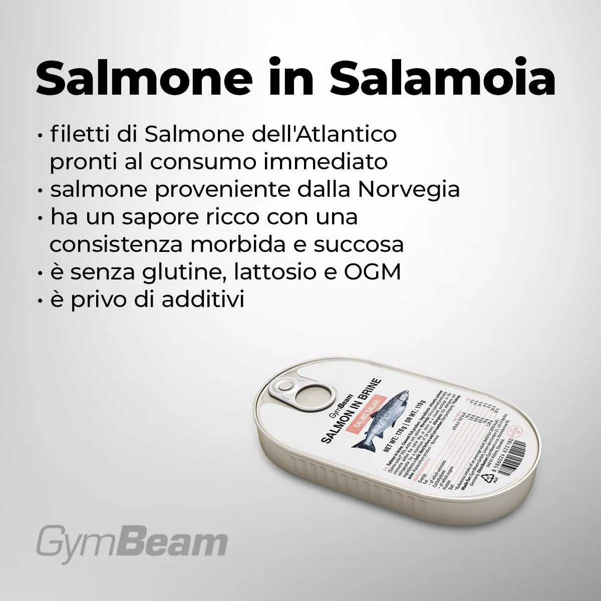 GymBeam Salmone in Salamoia norvegese 170 g omega 3