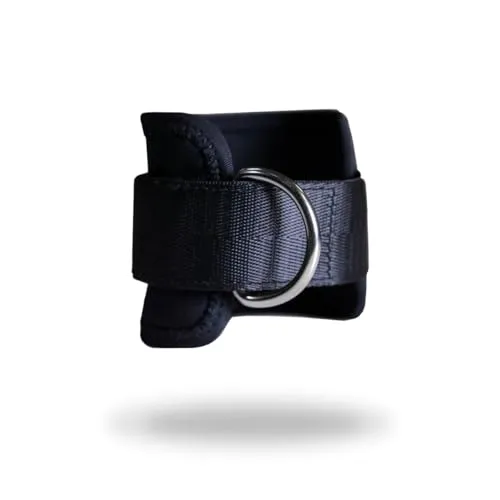 GymBeam Black cavigliere palestra coppia velcro acciaio