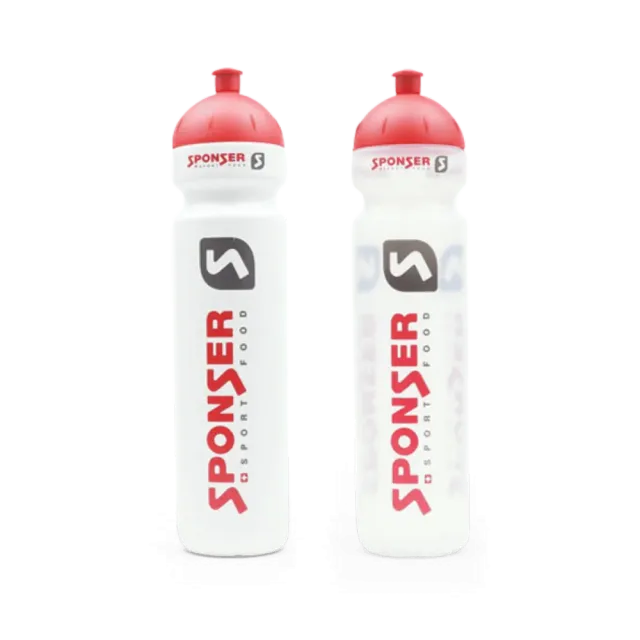 Sponser Bidon borraccia 1000 ml bianco-rosso sportiva