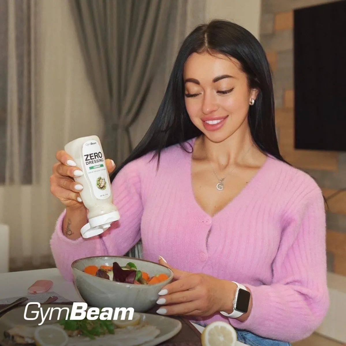 GymBeam Salsa Zero Caesar 320 ml senza grassi vegana