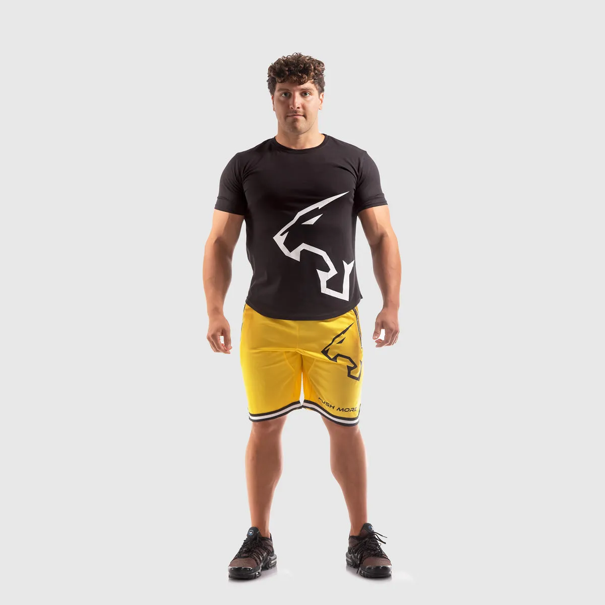 Push More T-Shirt maglietta palestra uomo nera