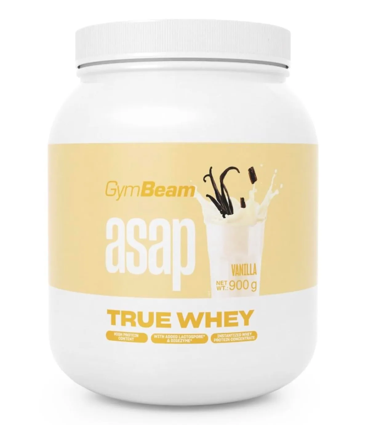 GymBeam True Whey ProDigest proteine banana 900 g con enzimi