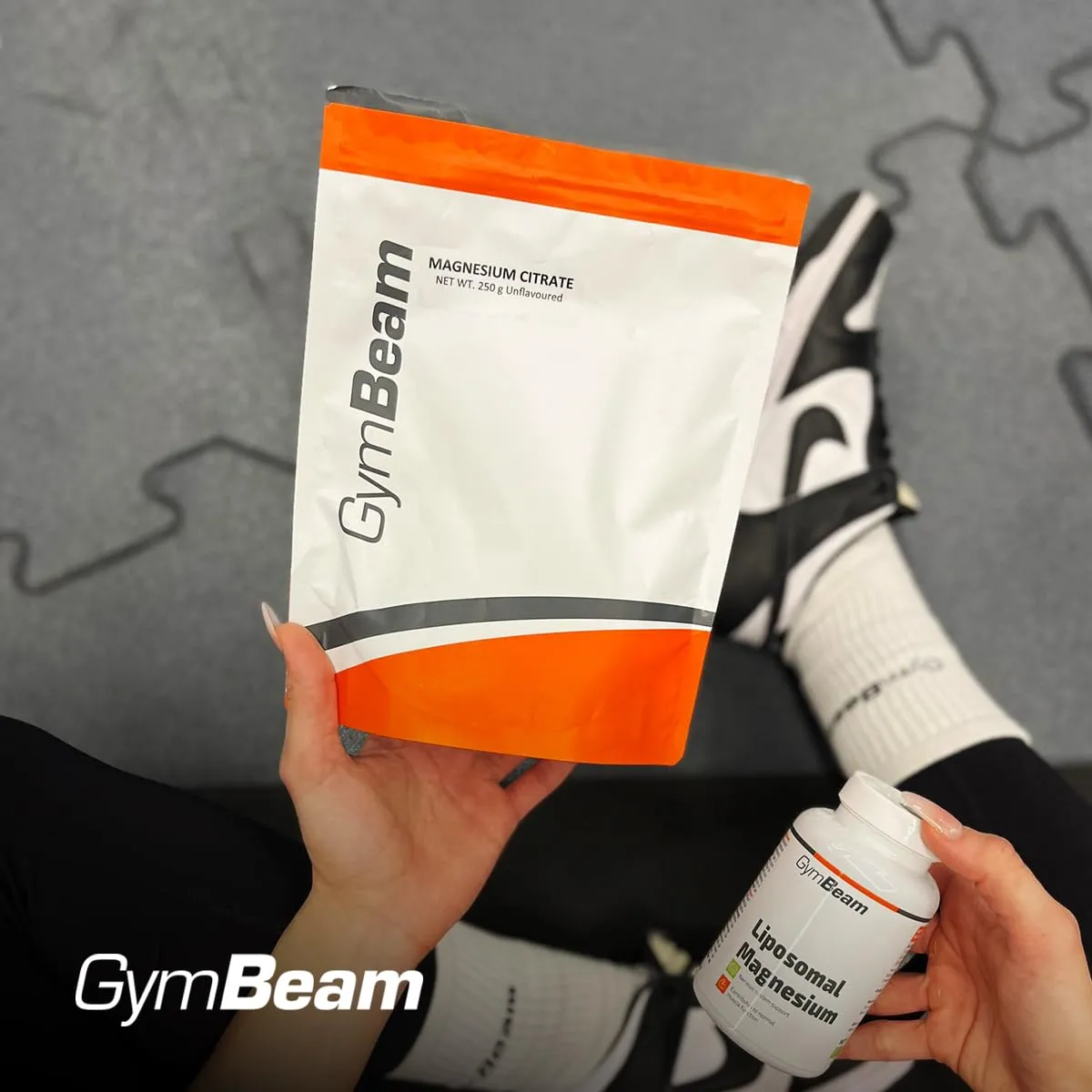 GymBeam Magnesio Citrato polvere 500 g neutro recupero