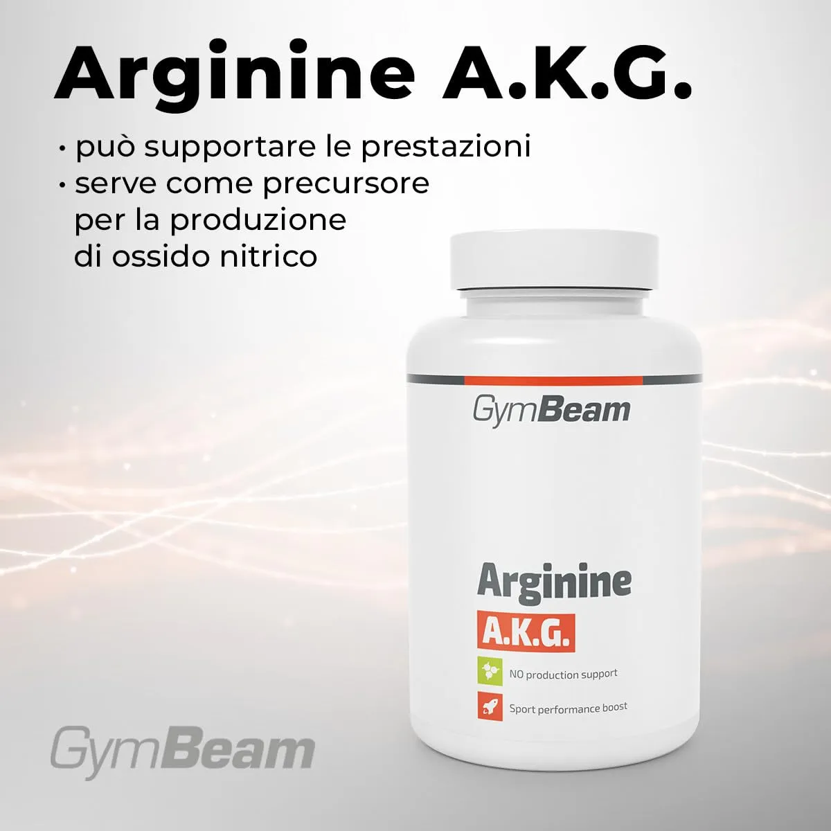 GymBeam Arginina AKG compresse 120 tabs pump pre-allenamento