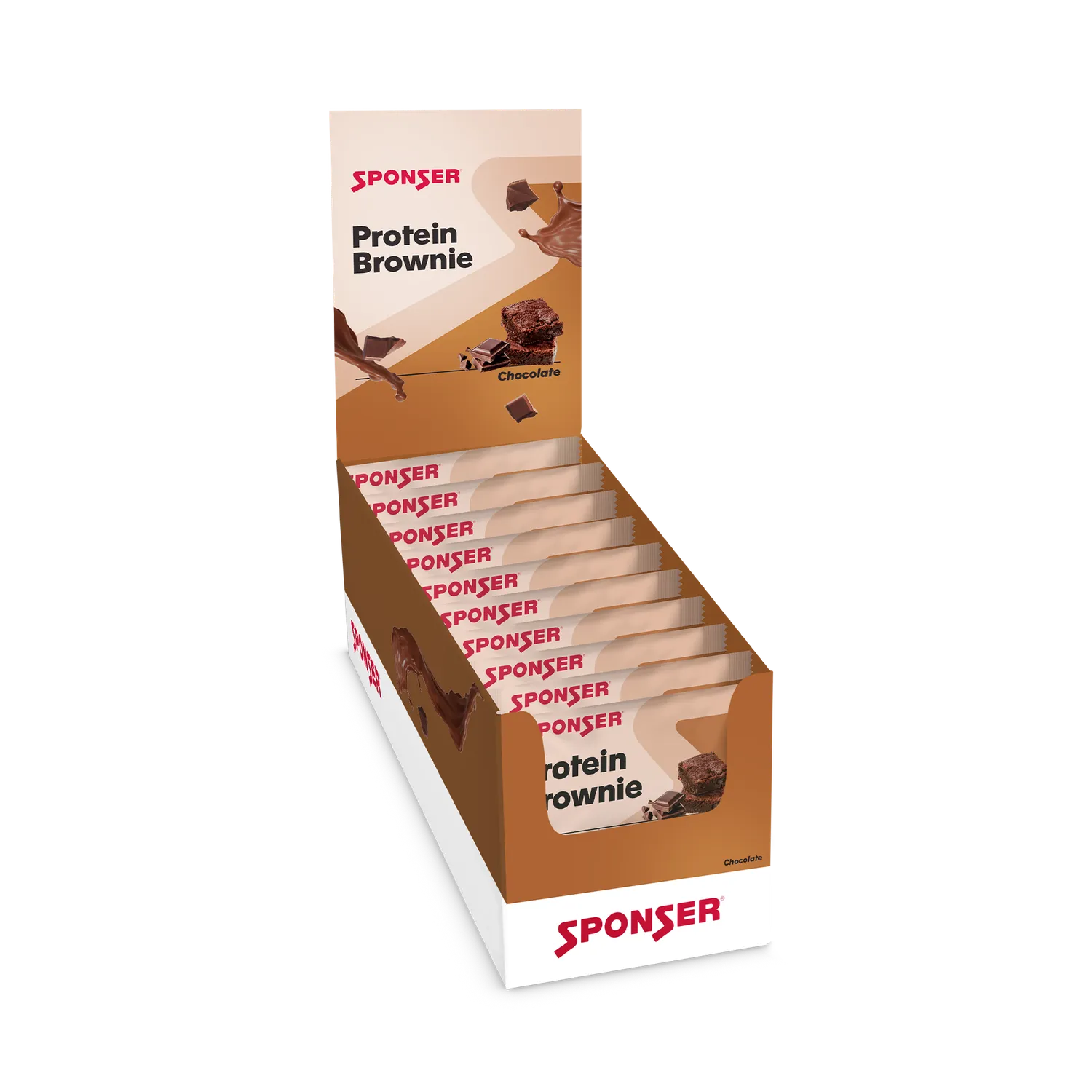 Sponser Protein Brownie Chocolate barretta proteica 50g vegana