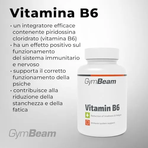 GymBeam Vitamina B6 Integratore 90 Compresse