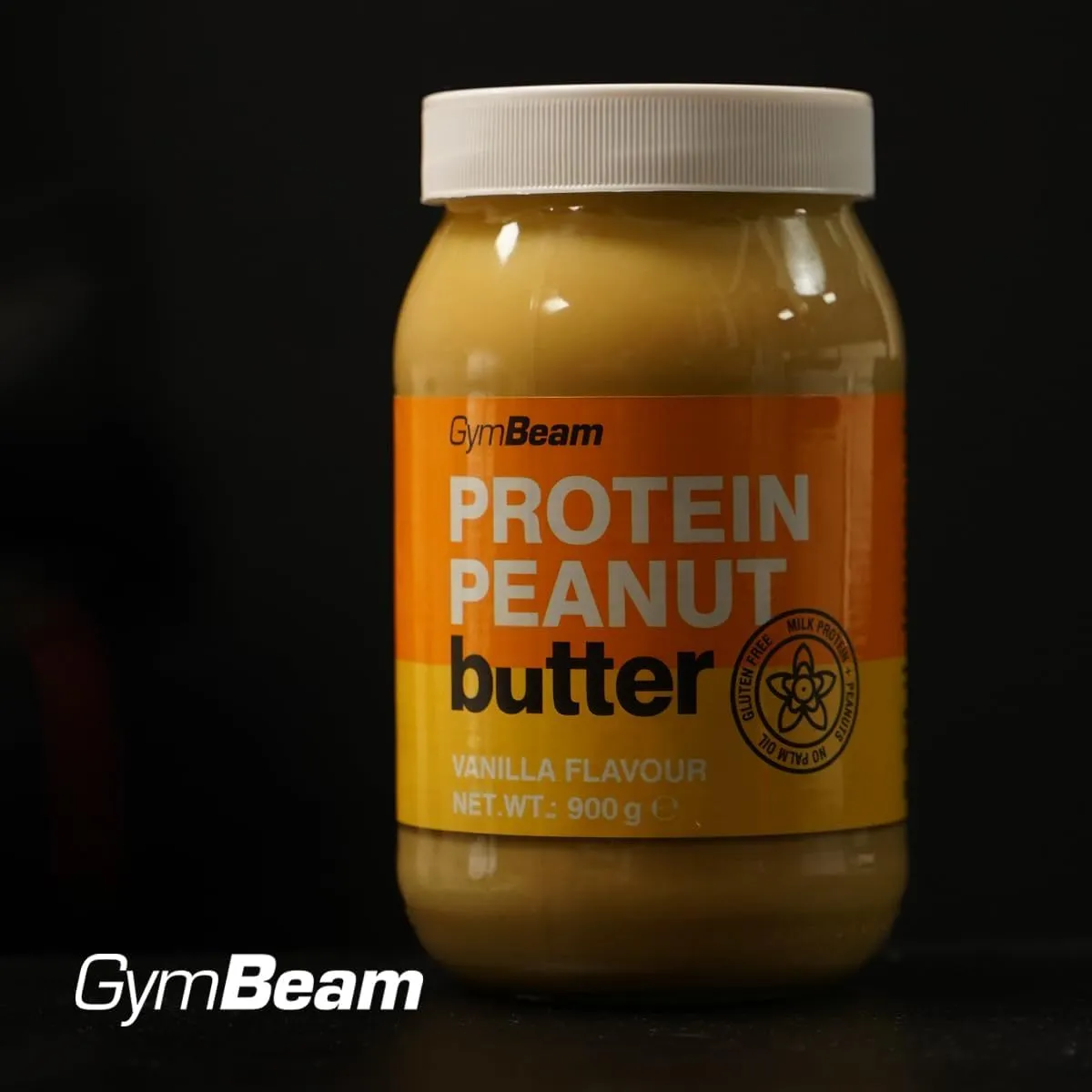 GymBeam Burro di Arachidi Proteico Cioccolato 900 g senza zuccheri
