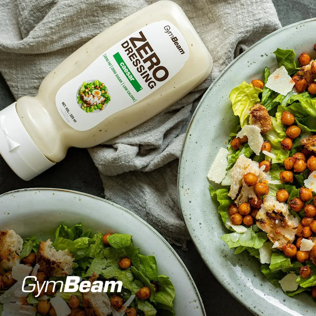 GymBeam Salsa Zero Caesar 320 ml senza grassi vegana