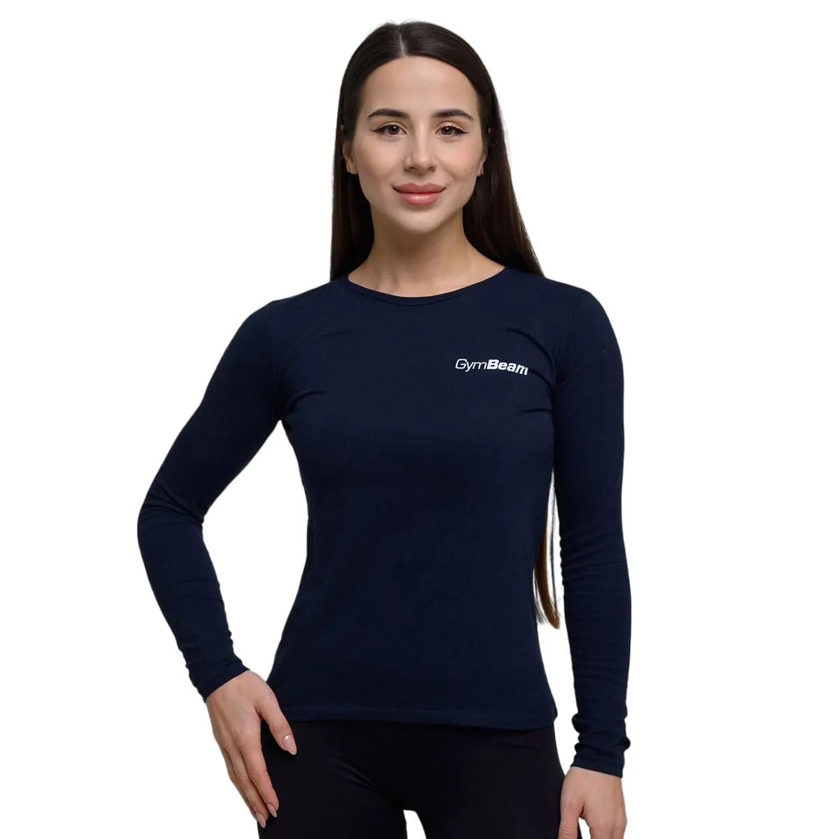 GymBeam T-Shirt Donna Maniche Lunghe L Grey cotone