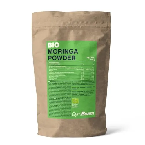GymBeam Moringa BIO polvere 200 g fibre e proteine