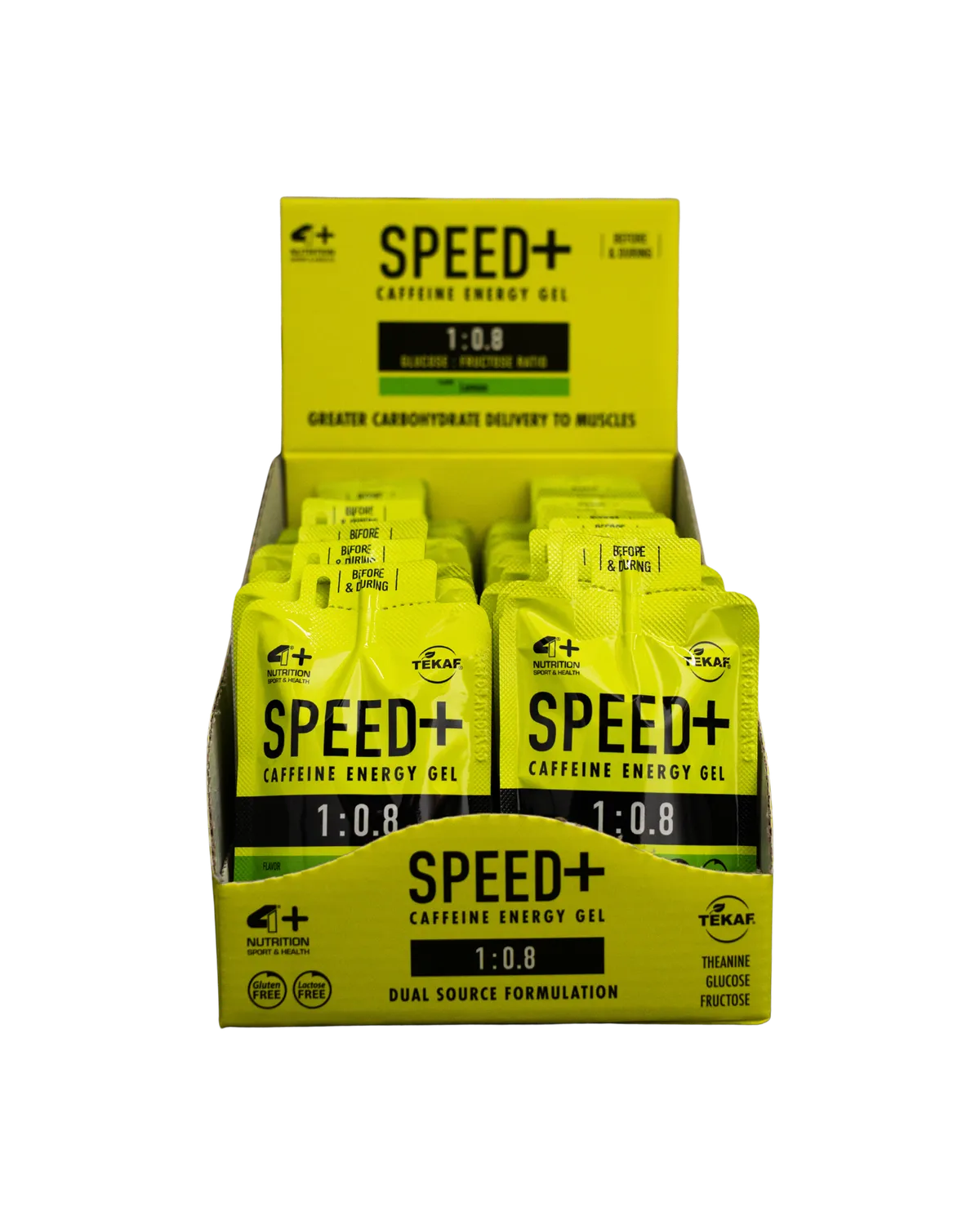 4 Plus Nutrition Speed+ Gel Energetico 50 ml Lemon Caffeina