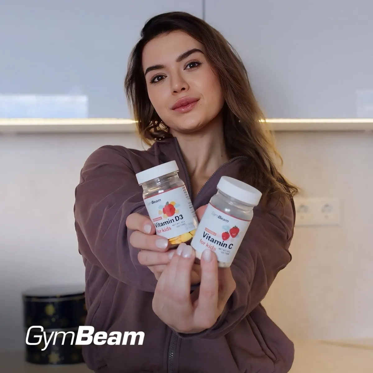 GymBeam Vitamina D3 Bambini compresse masticabili 120 cps arancia
