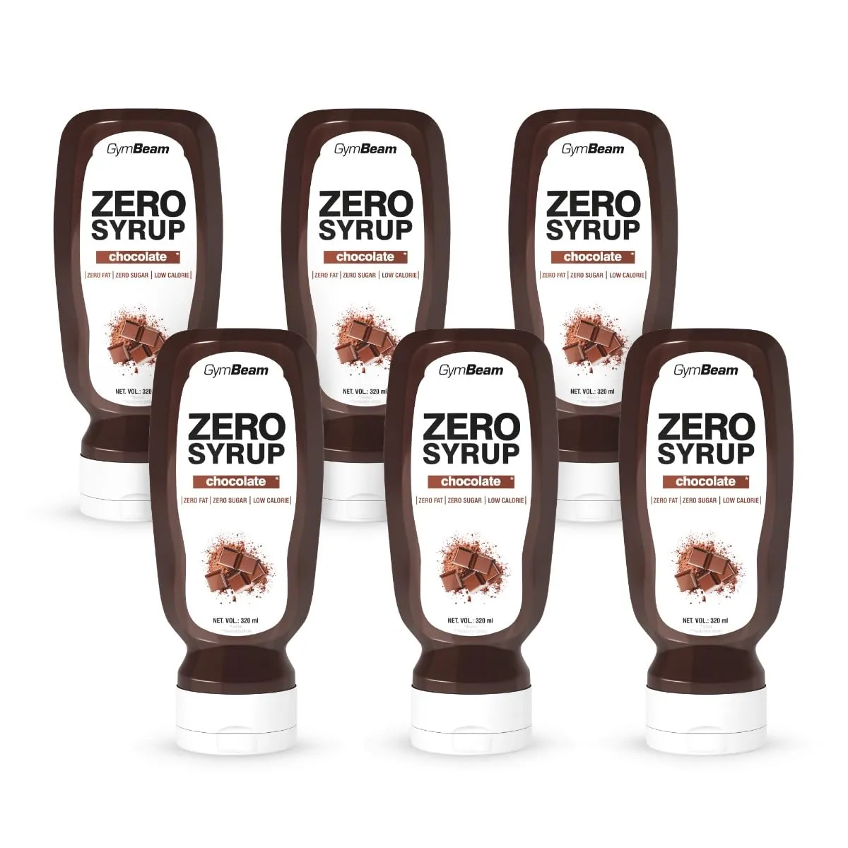 GymBeam Zero Sciroppo 320 ml Cioccolato Zero Zuccheri