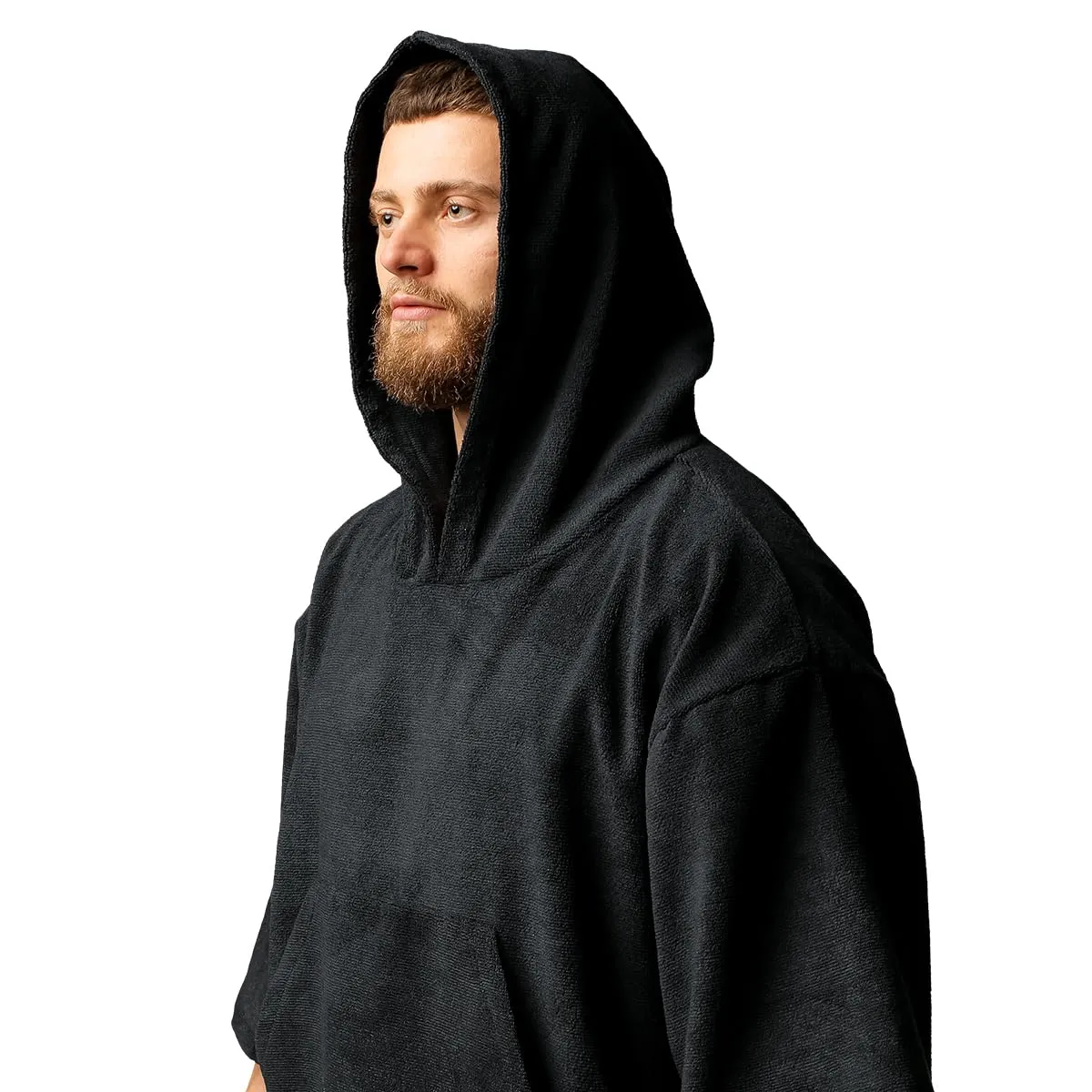 GymBeam Terry Towel poncho microfibra con cappuccio
