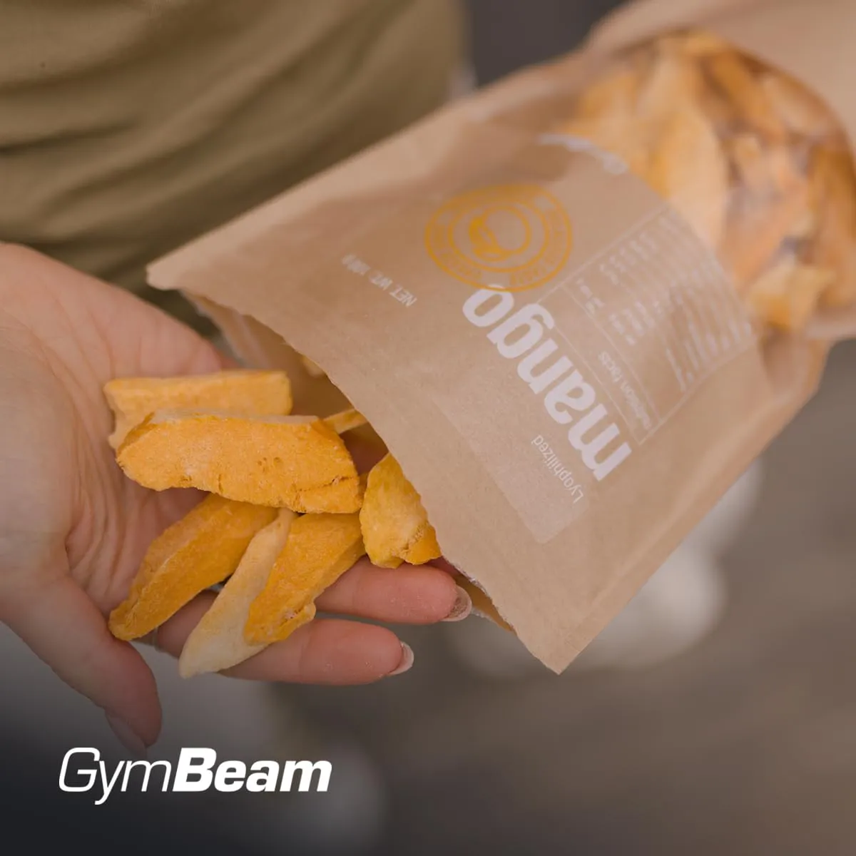 GymBeam Mango Liofilizzato frutta 100% frutta senza zuccheri