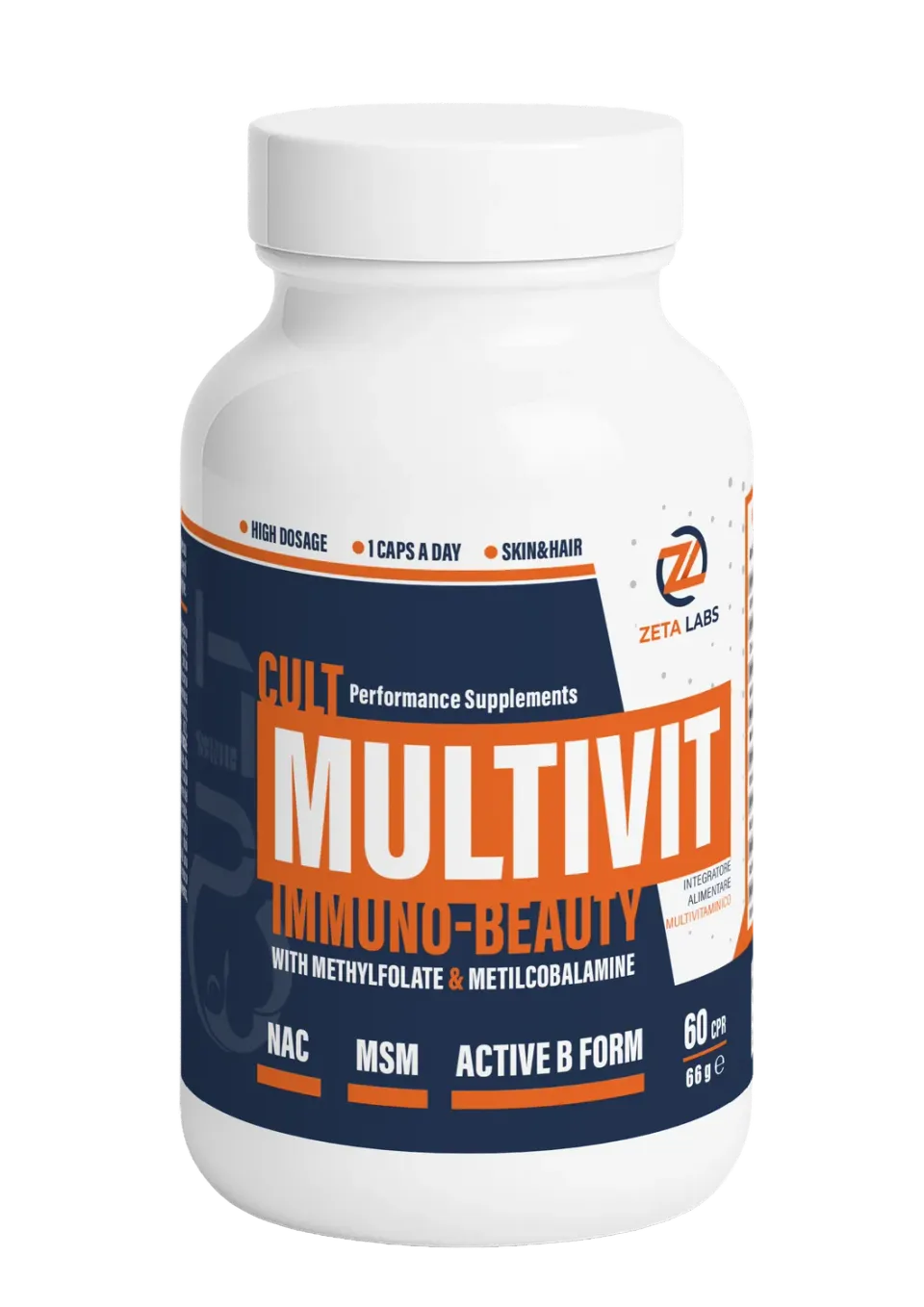 Zeta Labs Elite Multivit Immuno Beauty multivitaminico 60 cpr pelle