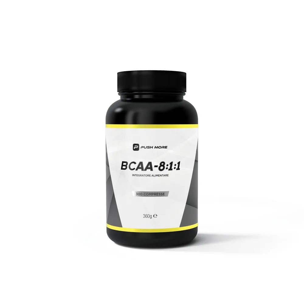 Push More BCAA 8:1:1 Aminoacidi Ramificati 300 Compresse Gusto Neutro
