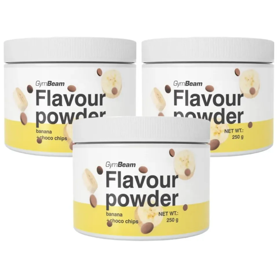 GymBeam Flavour Powder Banana Choco Chips 250g 10 kcal