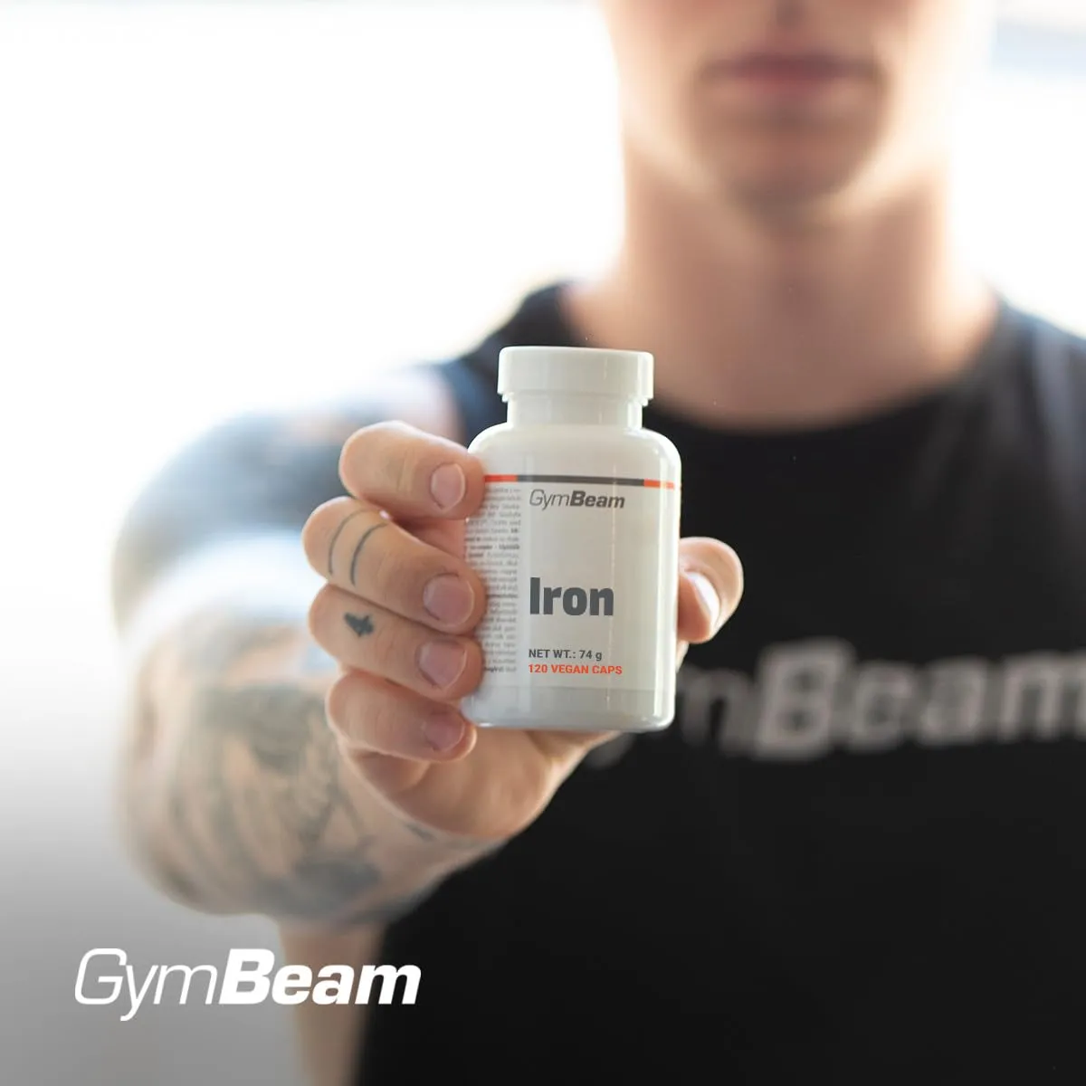 GymBeam Ferro Vegano capsule riduce stanchezza