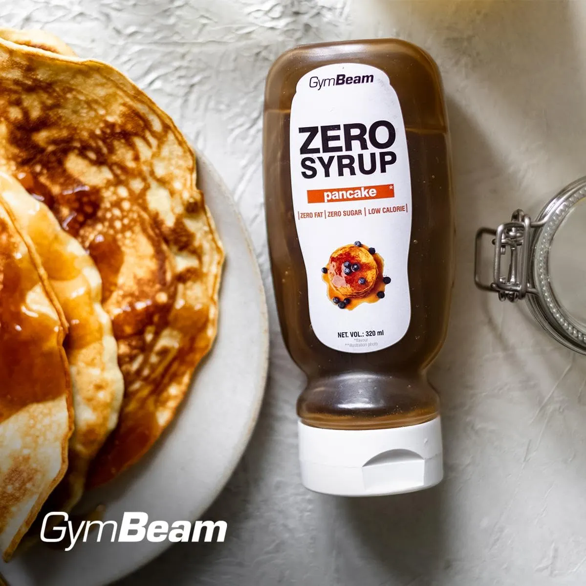 GymBeam Sciroppo Zero Pancake 320 ml Zero Calorie