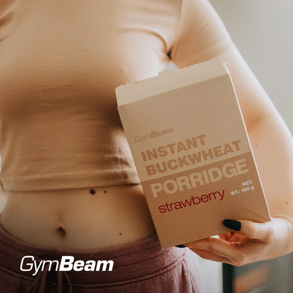 GymBeam Porridge Grano Saraceno Istantaneo porridge neutro 450 g senza glutine