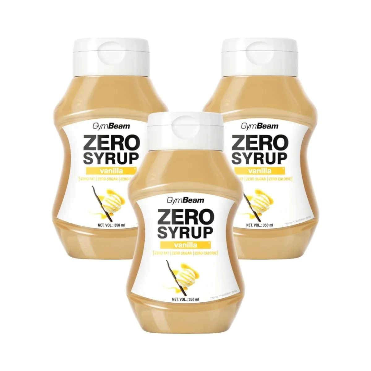 GymBeam Sciroppo ZERO vaniglia 350 ml zero calorie