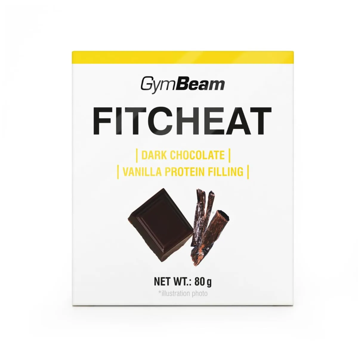 GymBeam Fitcheat Cioccolato Proteico 80 g Fragola