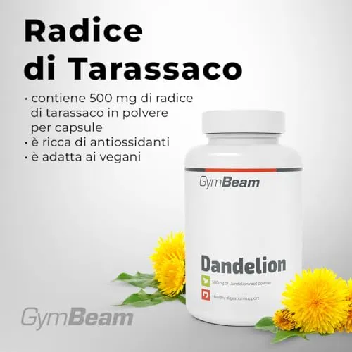 GymBeam Radice di Tarassaco capsule 90 cps 500 mg vegane