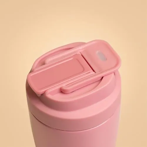 GymBeam BeastPink Tazza Termica con Cannuccia 500 ml Acciaio