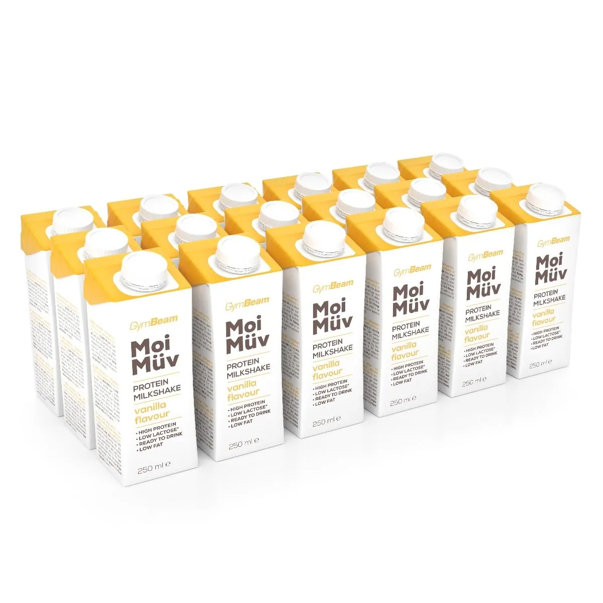 GymBeam MoiMüv Milkshake Proteico Cioccolato 18x250 ml 25 g
