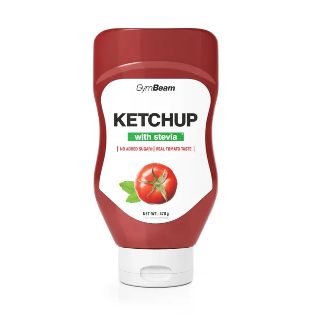 GymBeam Ketchup Stevia salsa 470 g light