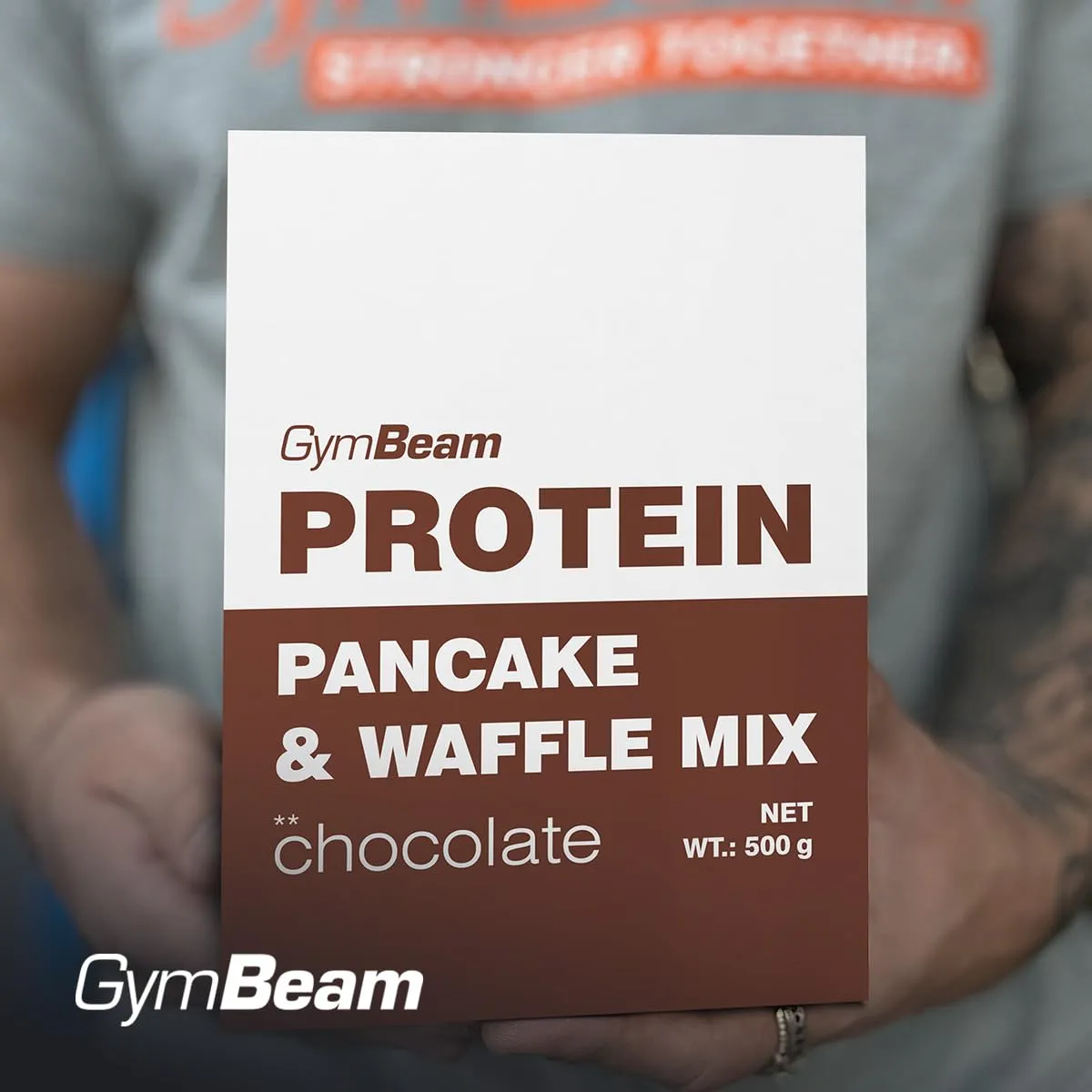 GymBeam Pancake & Waffle Mix Preparato Cioccolato 500 g Proteico
