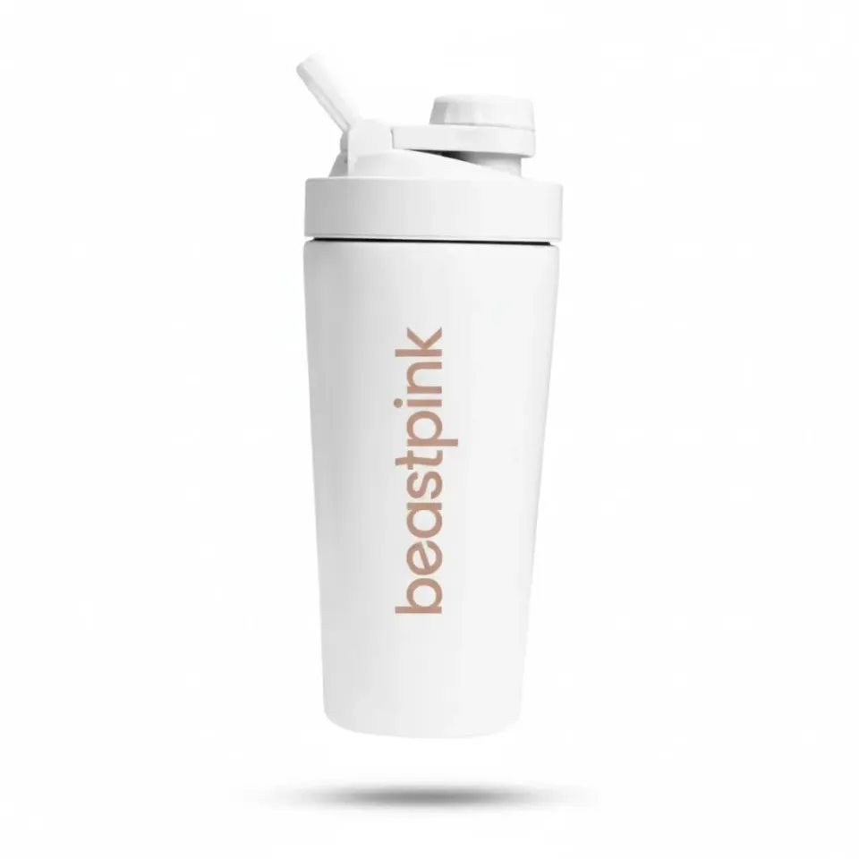 GymBeam Steel Shaker Termico Acciaio 650 ml Doppia Parete