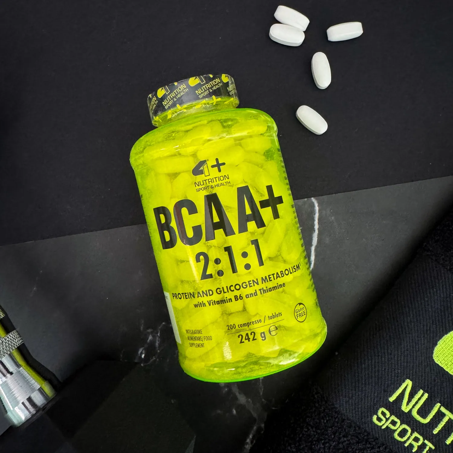 4 Plus Nutrition BCAA+ 2:1:1 compresse 200 cpr AjiPure
