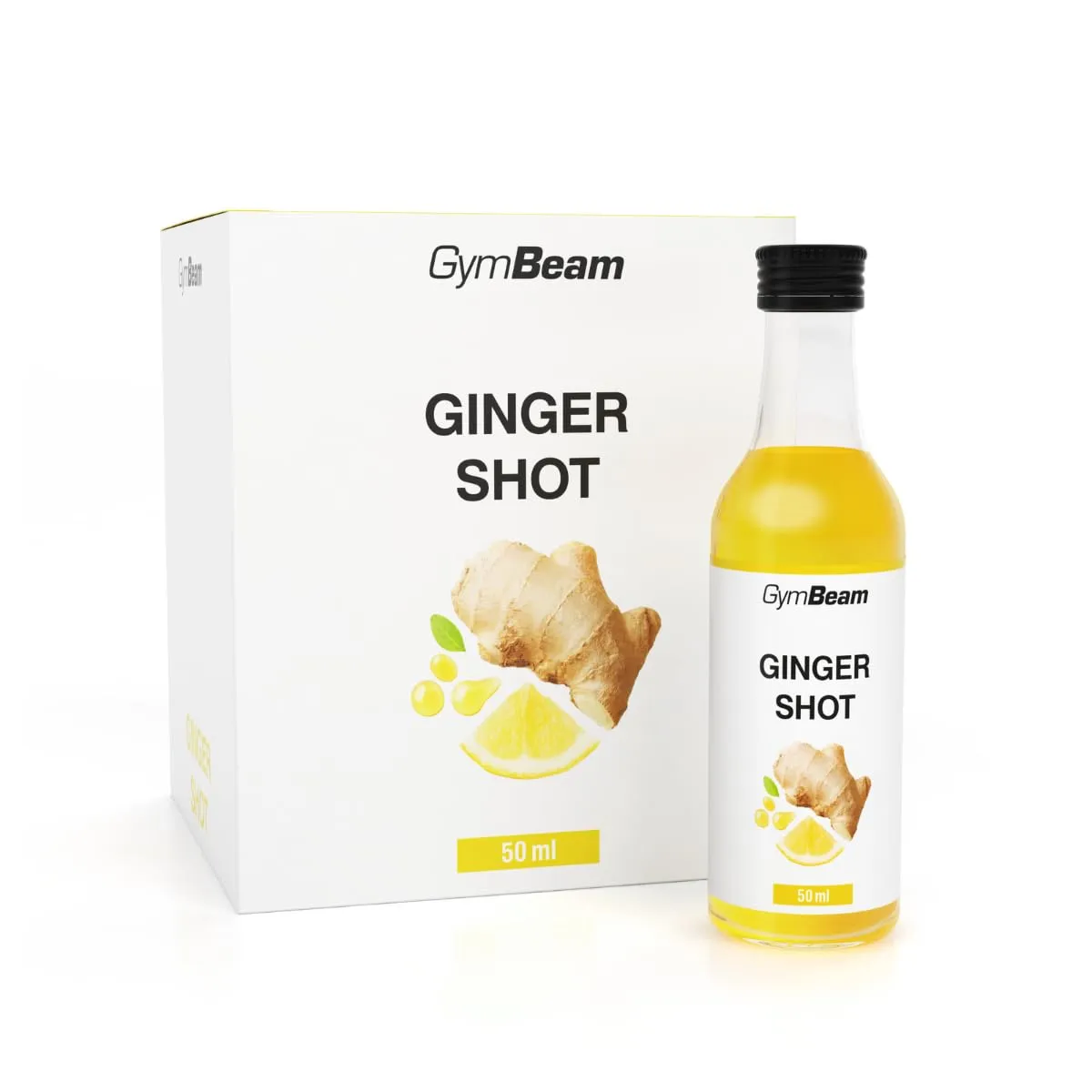 GymBeam Shot Zenzero Succo Miele Limone 500 ml Naturale