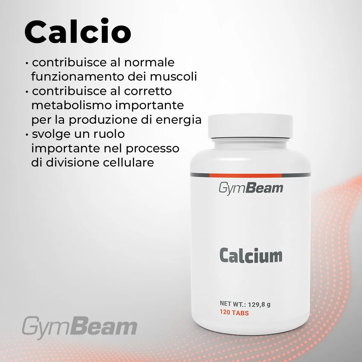 GymBeam Calcio 400 mg capsule 60 cps ossa e muscoli