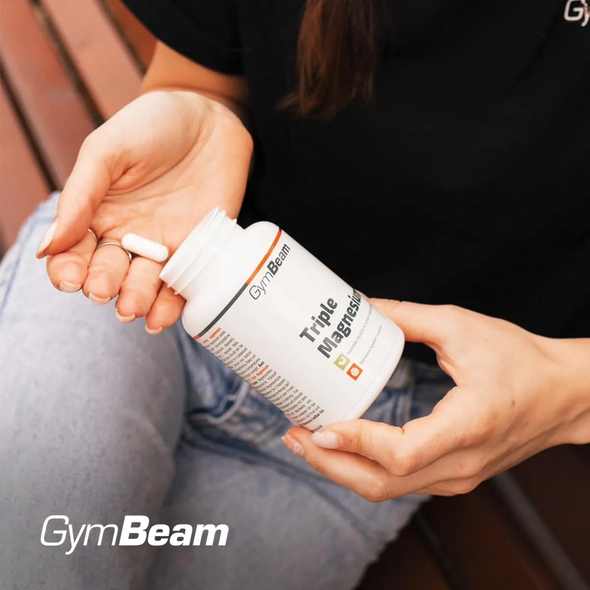 GymBeam Triplo Magnesio Capsule 90 cps 375 mg