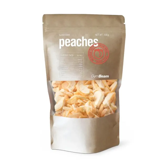 GymBeam Pesche Liofilizzate 100 g snack croccante
