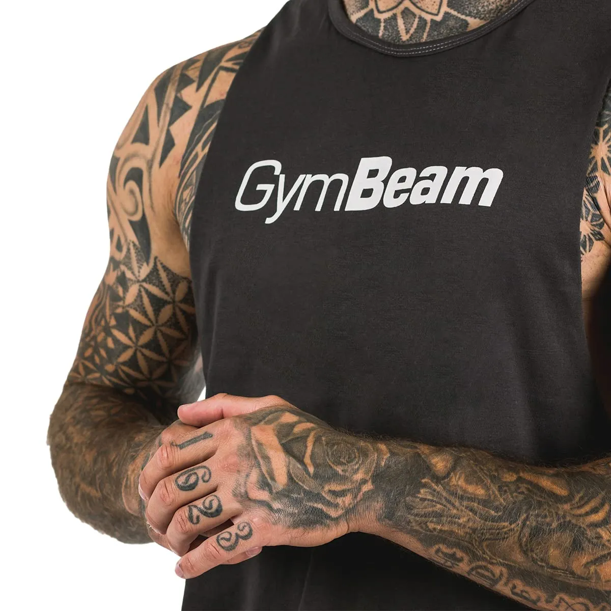 GymBeam Cut Off Canotta Uomo Grigia M
