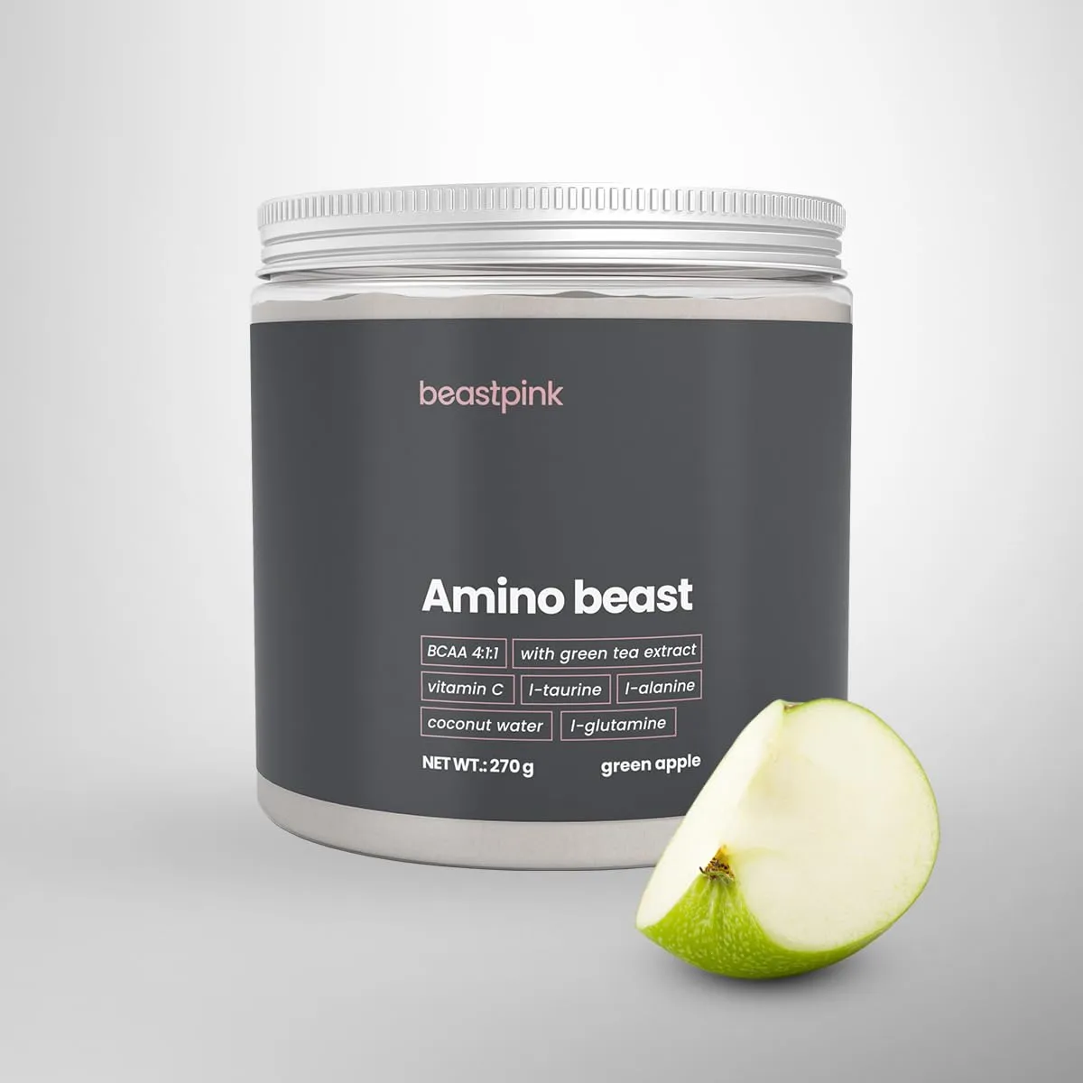 GymBeam Amino Beast Aminoacidi Mela Verde 270 g 14 Mix
