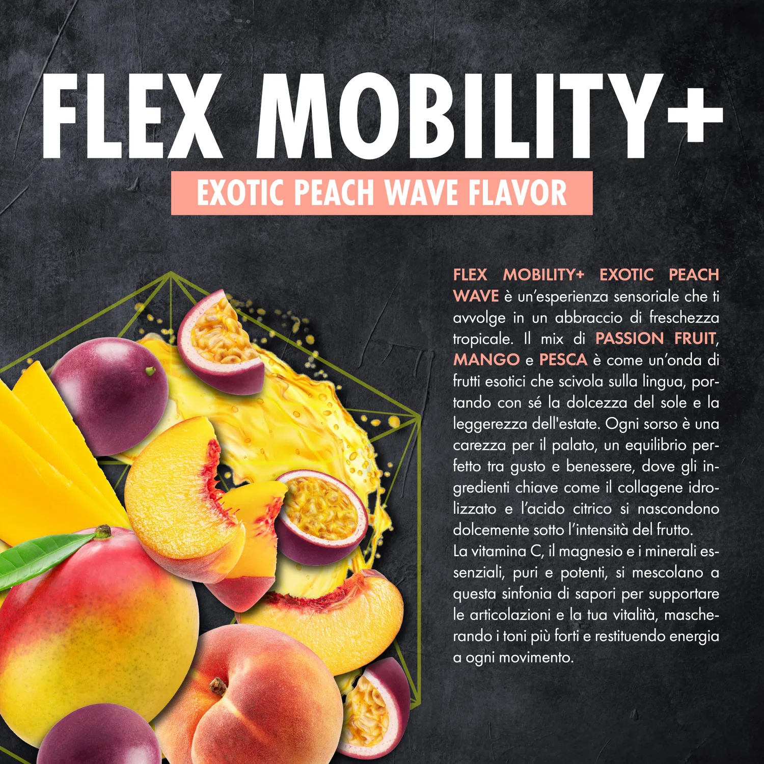 4 Plus Nutrition Flex Mobility+ integratore collagene orange 500 g